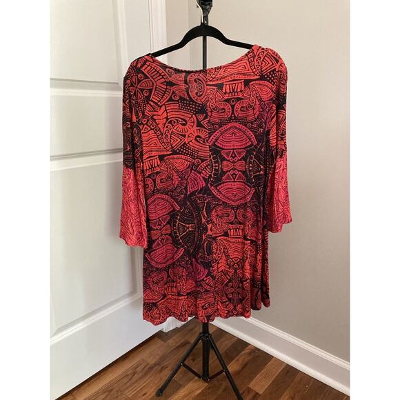 NWT Soft Surroundings Women's Size Large Tunic Suzi Embroidered Velvet Flowy Top - Picture 7 of 11